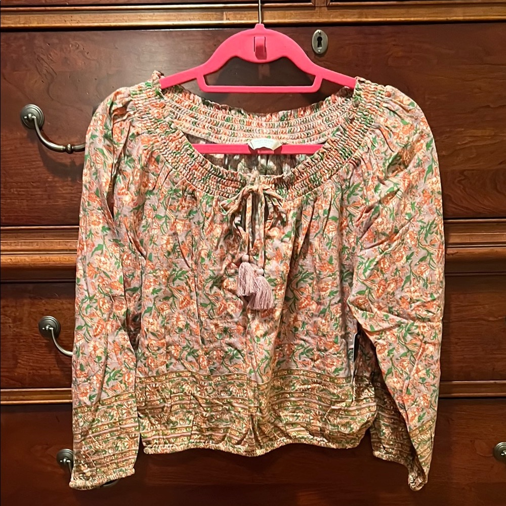 Floral Smocked Women's Top